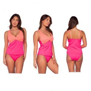 Women's Pink and Coral Intimate Set